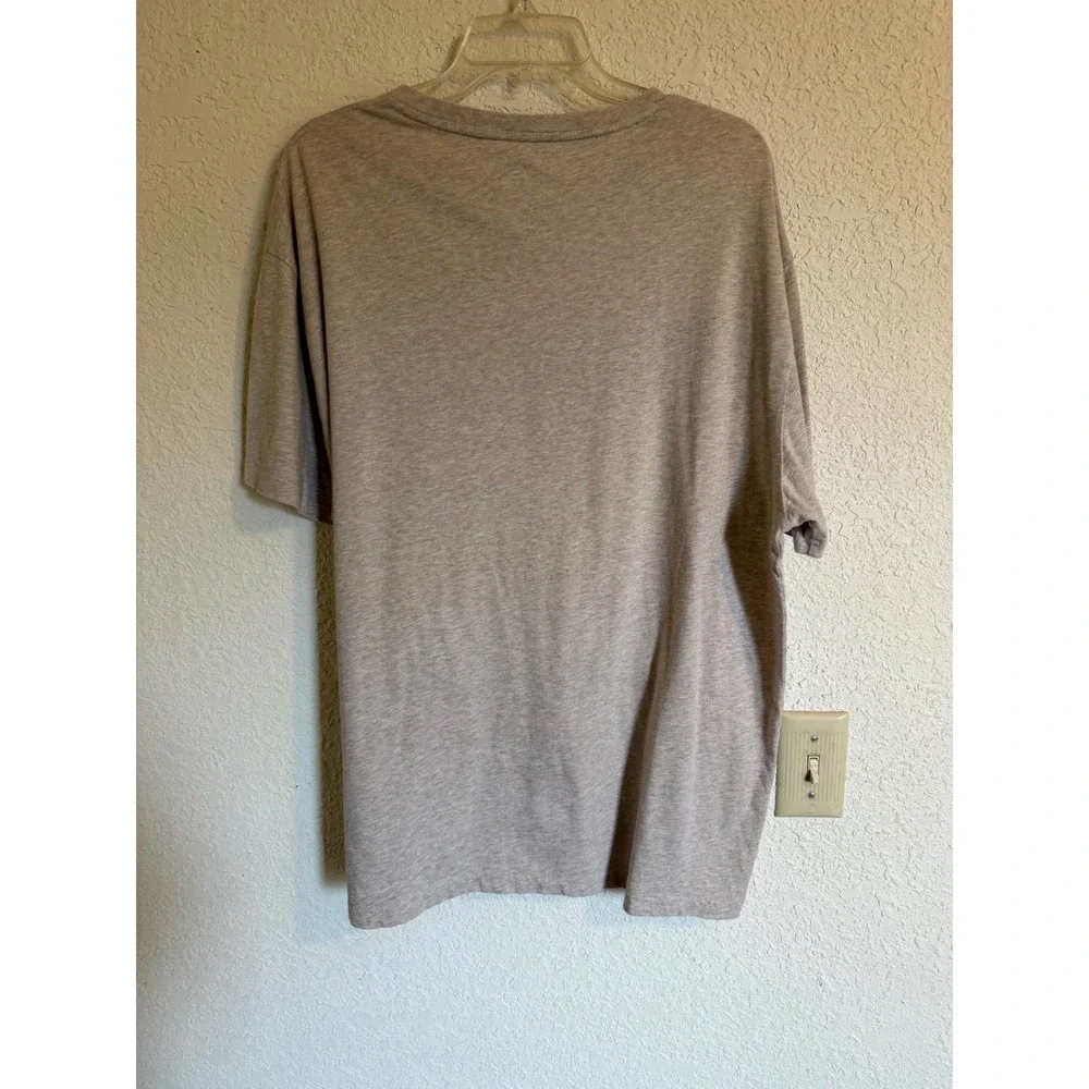 Polo Ralph Lauren Mens XL Classic Fit V-Neck T-Shirt Heather Tan Beige Cotton